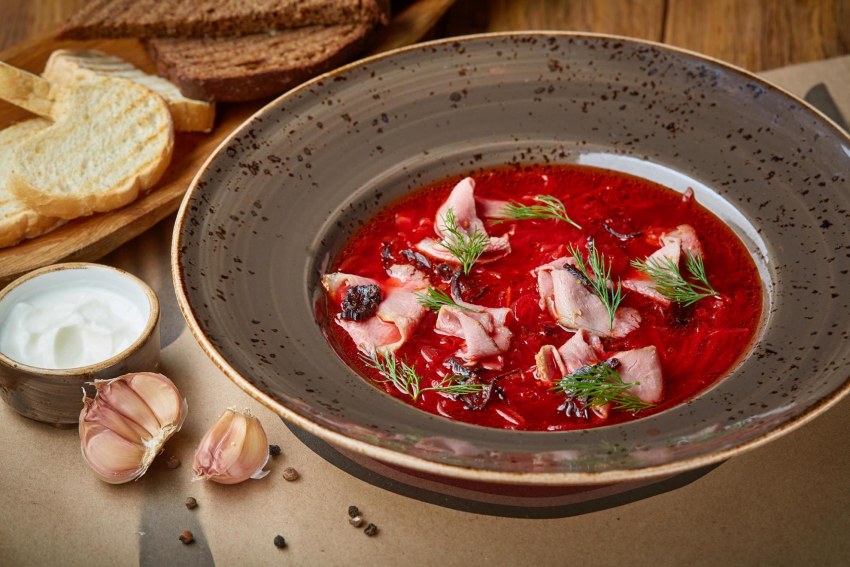 Вегетарианский суп борщ