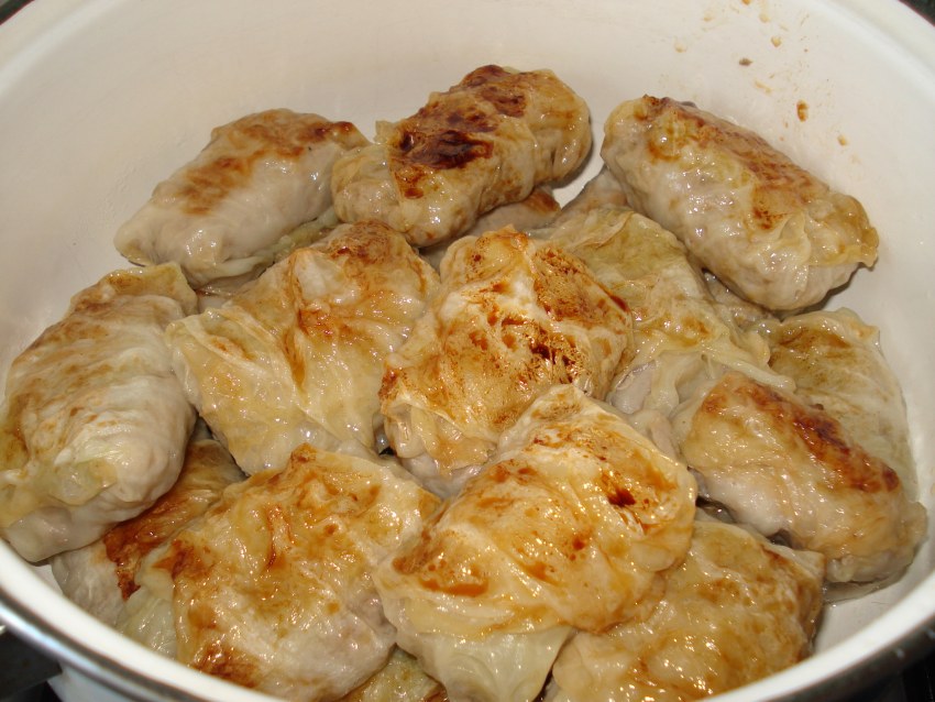 Жареные голубцы