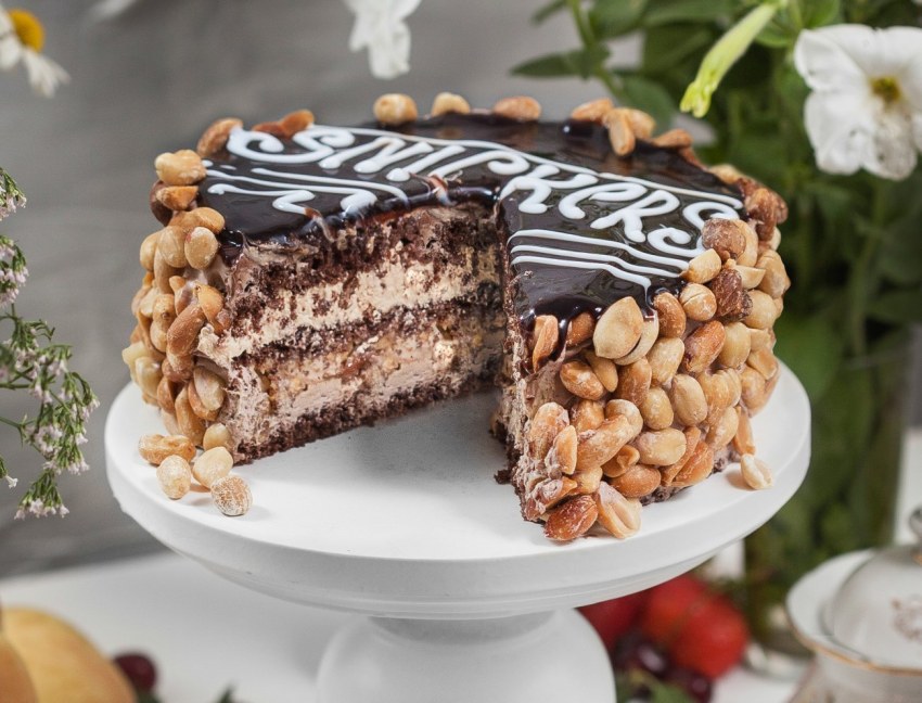 Бисквит для торта Сникерс