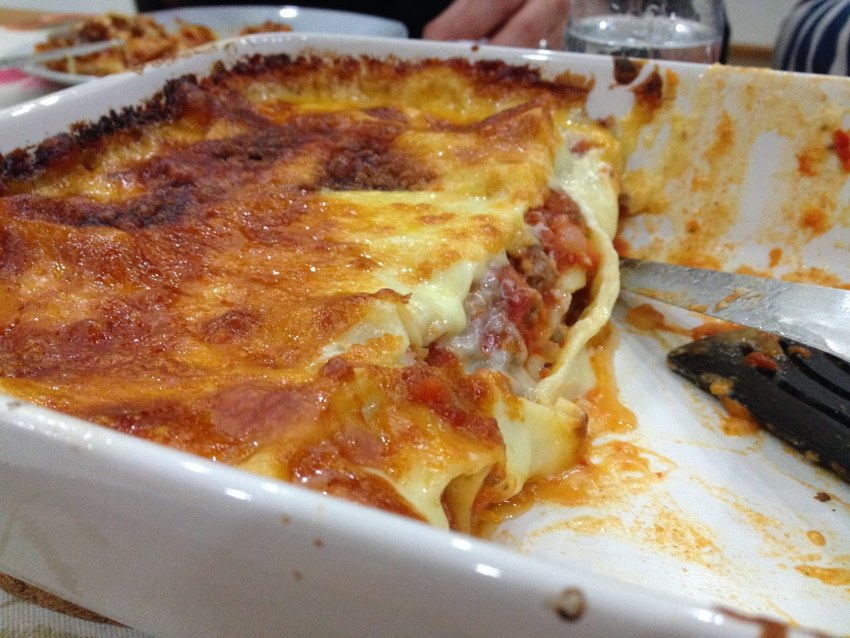 Лазанья яичница