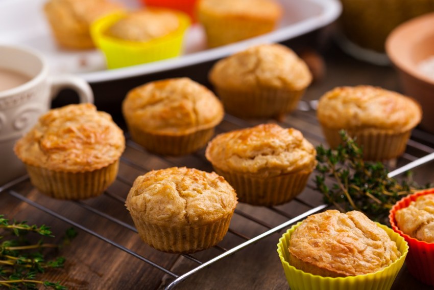 Закусочные маффины с кукурузной мукой