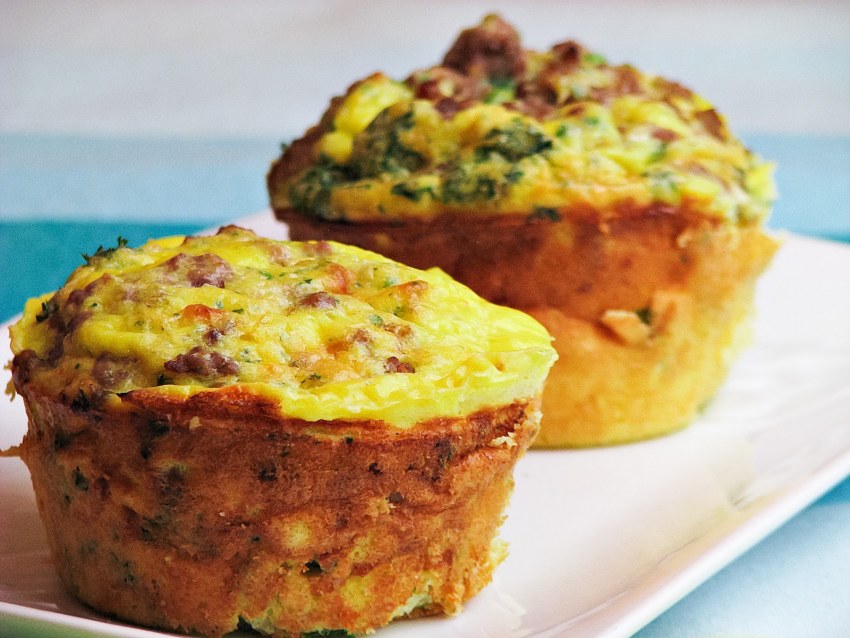 Куриные маффины в формочках для кексов