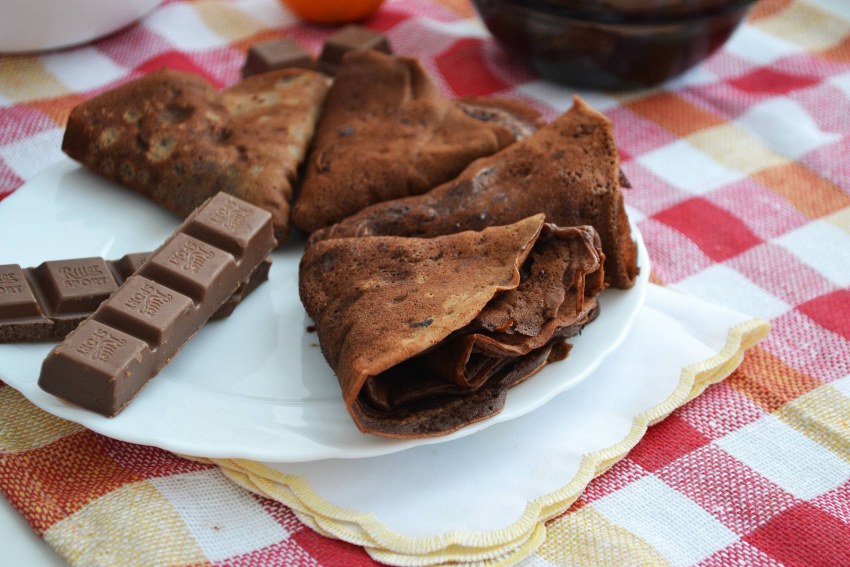 Шоколадные блины