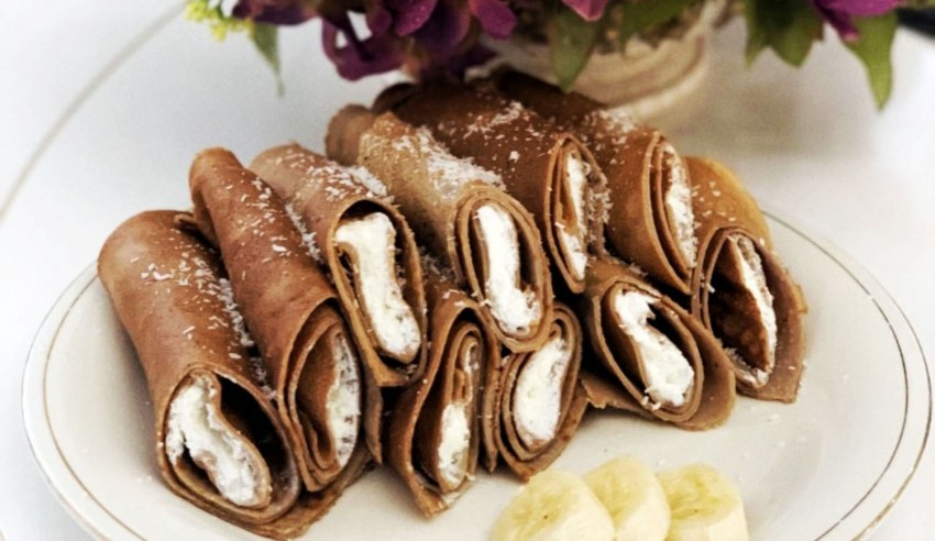 Блины с Нутеллой и бананом