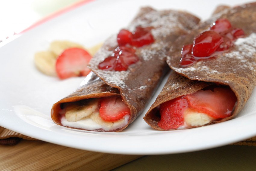 Блины с орехами