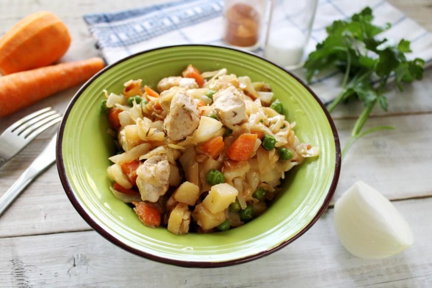 Куриное филе рагу