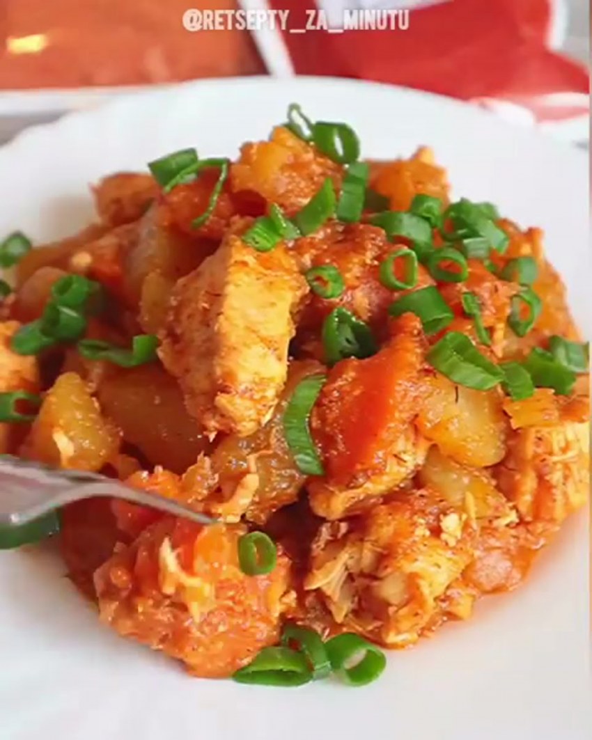 Рагу с мясом и картошкой