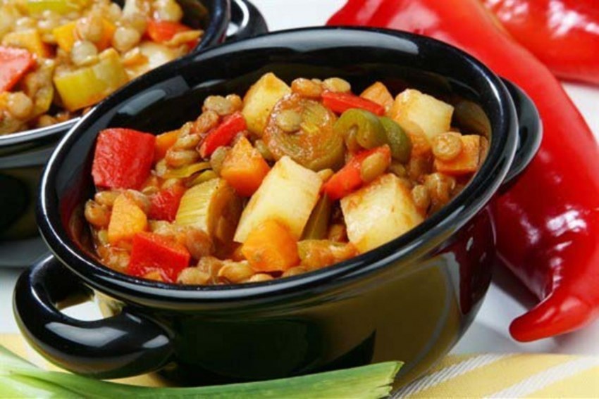 Овощное рагу с баклажанами и картошкой