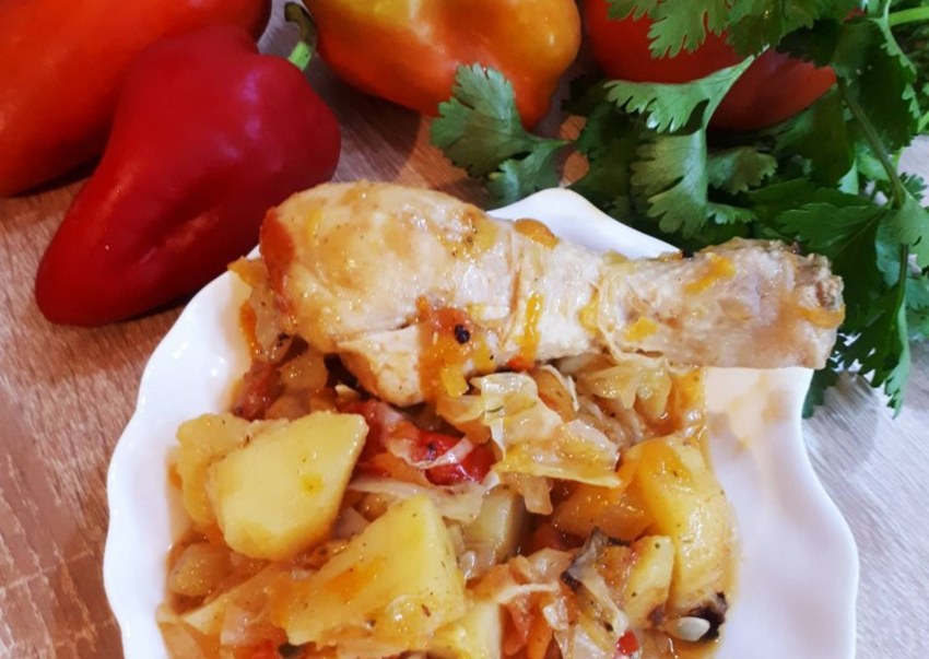 Кнор овощное рагу с курицей