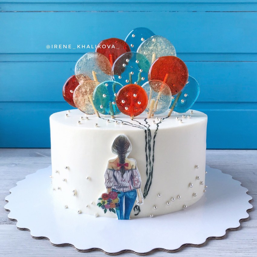 Торт с шарами