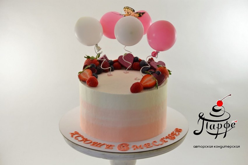 Торт с шоколадными шарами