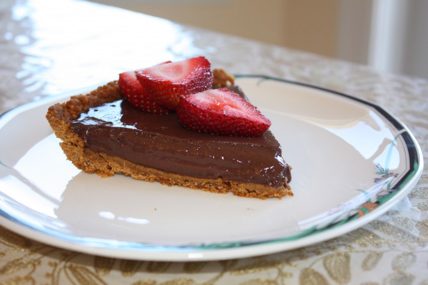 Шоколадный пирог со сгущенкой