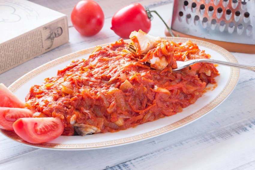 Холодная закуска рыба под маринадом