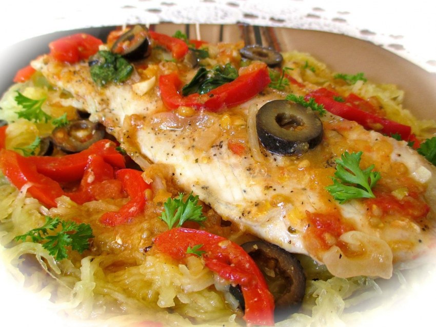 Блюда из тушеной рыбы