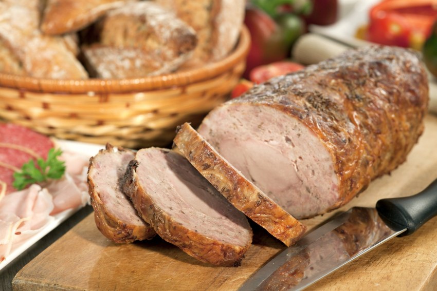 Рулет из сала свинины