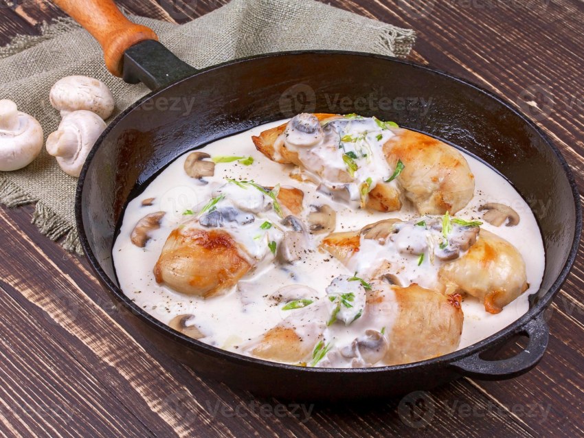 Филе индейки в сливочном соусе