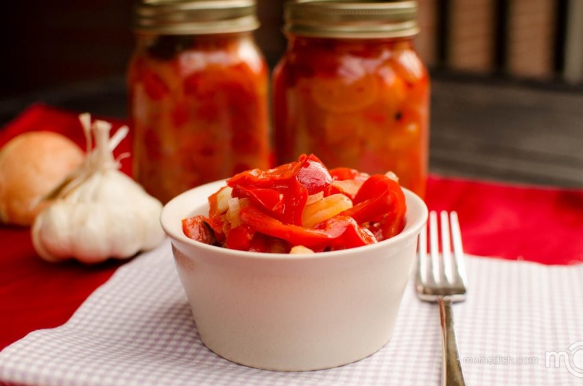 Болгарский перец с чесноком