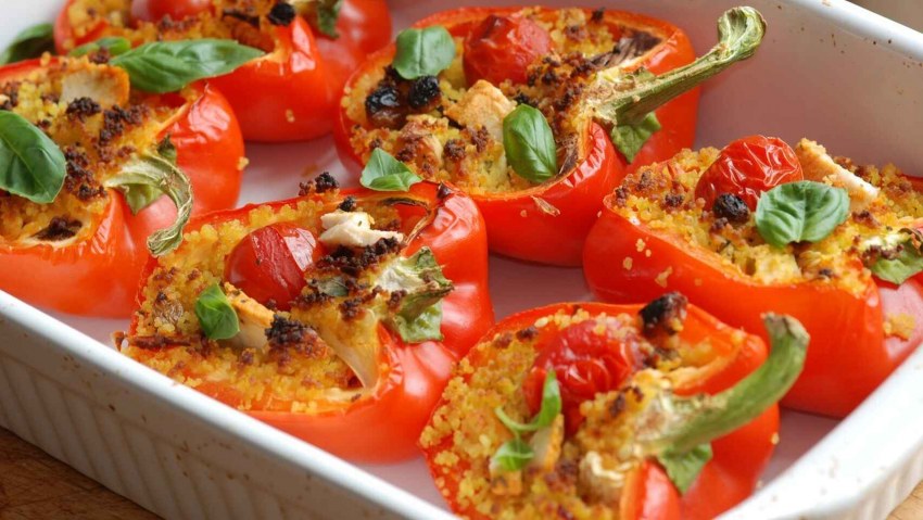 Перец фаршированный брынзой