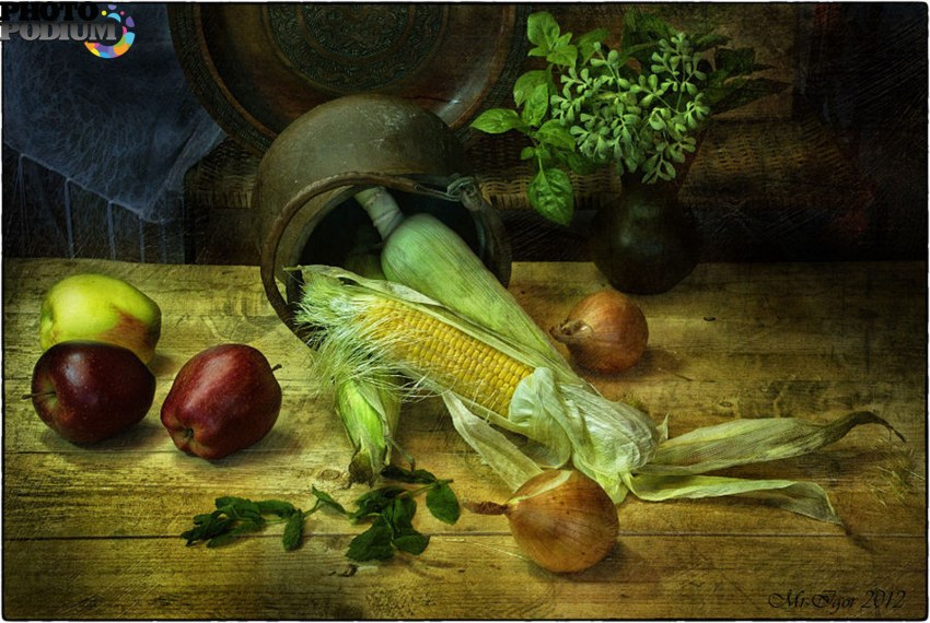 Натюрморт с кукурузой
