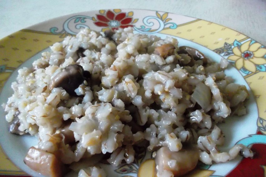 Перлотто с лесными грибами