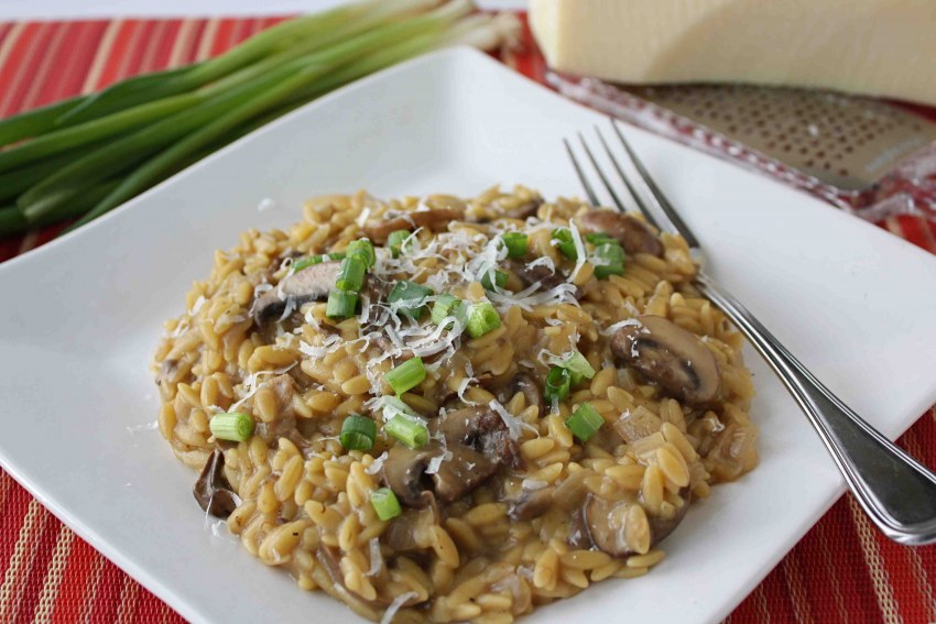 Перлотто с шампиньонами