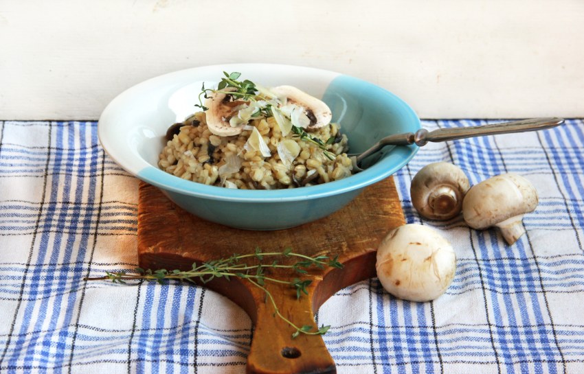 Грибное перлотто