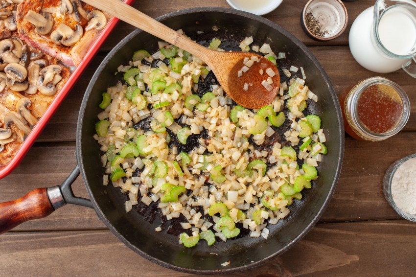 Perlotto c лимоном и грибами