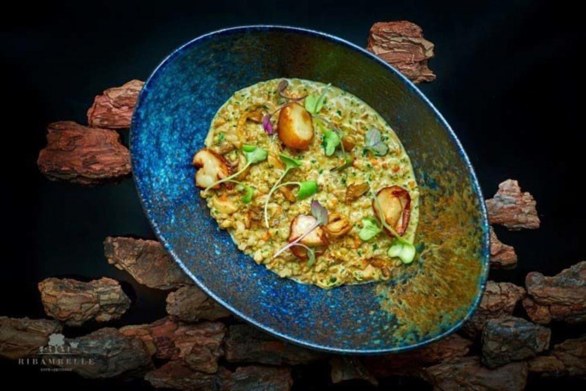 Перлотто с вешенками