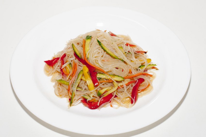 Фунчоза с овощами