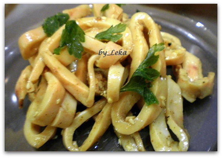 Кольца кальмара маринованные