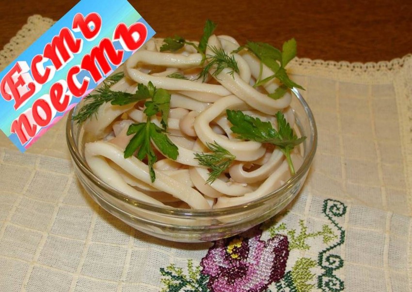 Кальмар в масле