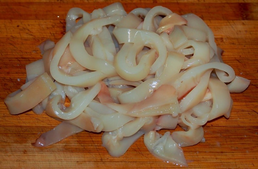 Кальмар в пароварке