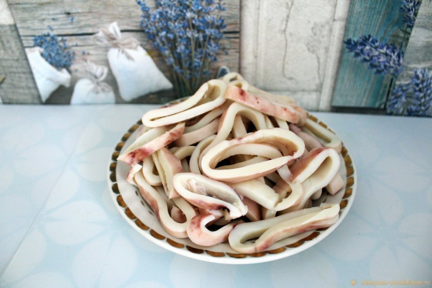 Закуска кальмаровая Ромашка.