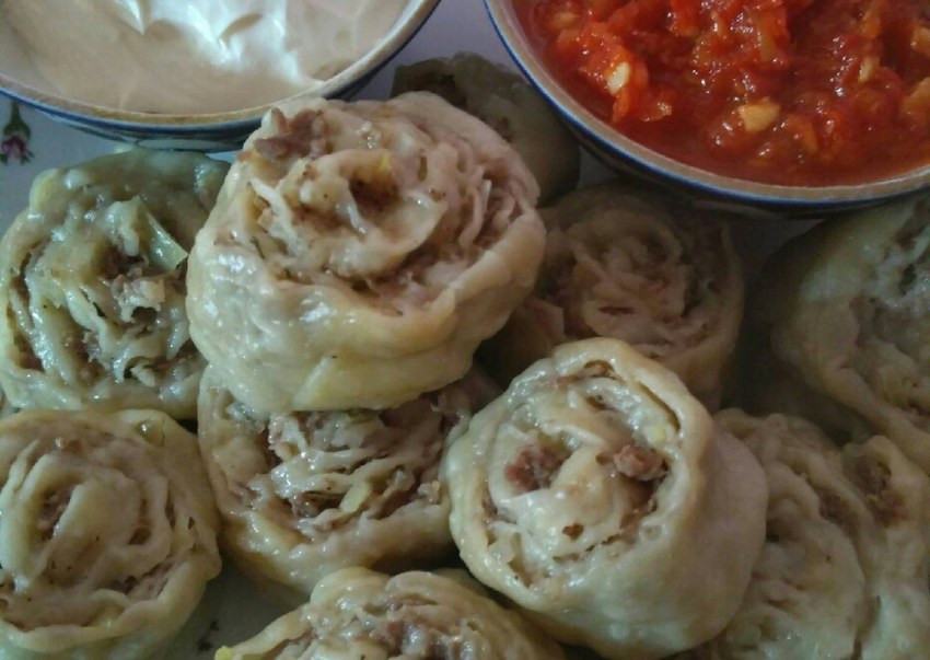 Узбекские манты Розочка