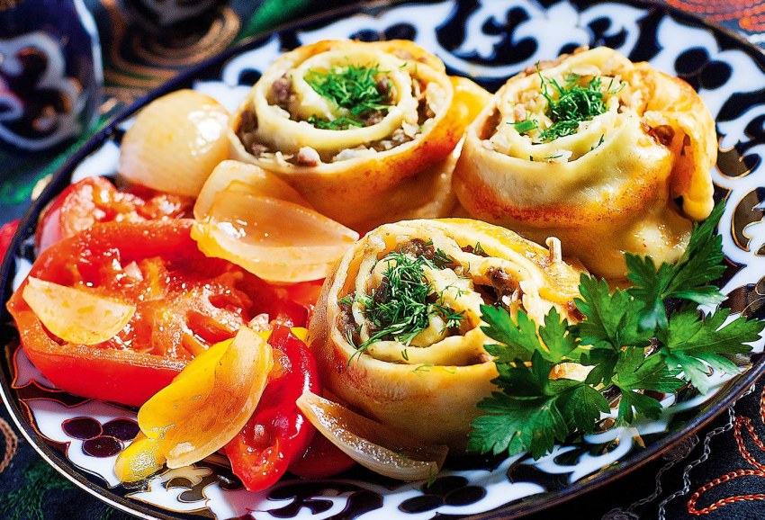 Ленивые пельмени на сковороде