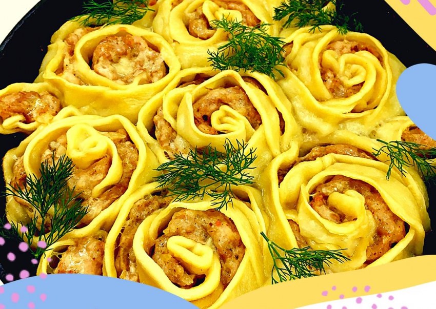 Розочки с фаршем