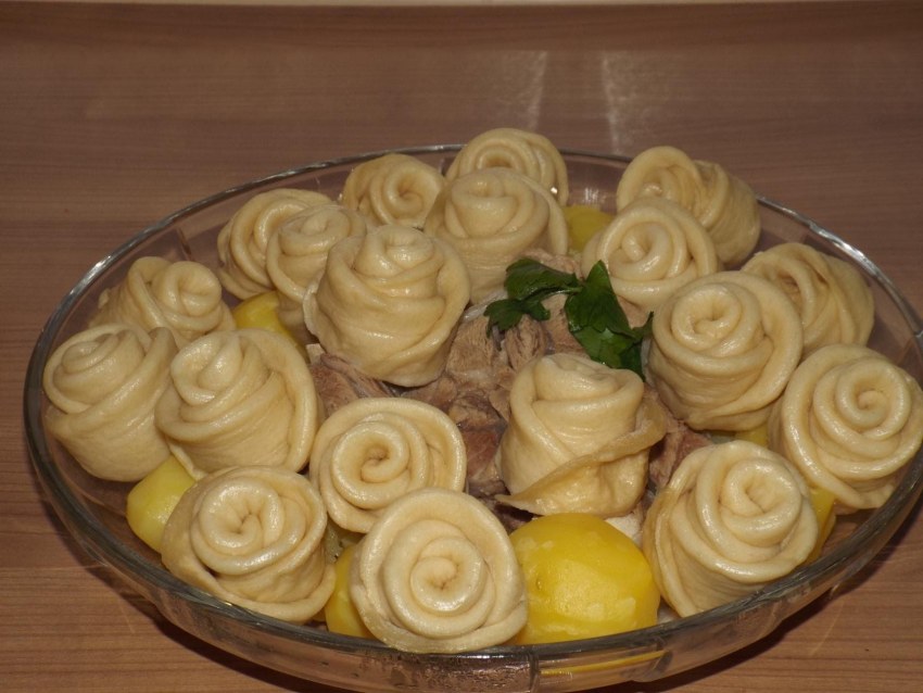 Розочки из колбаски