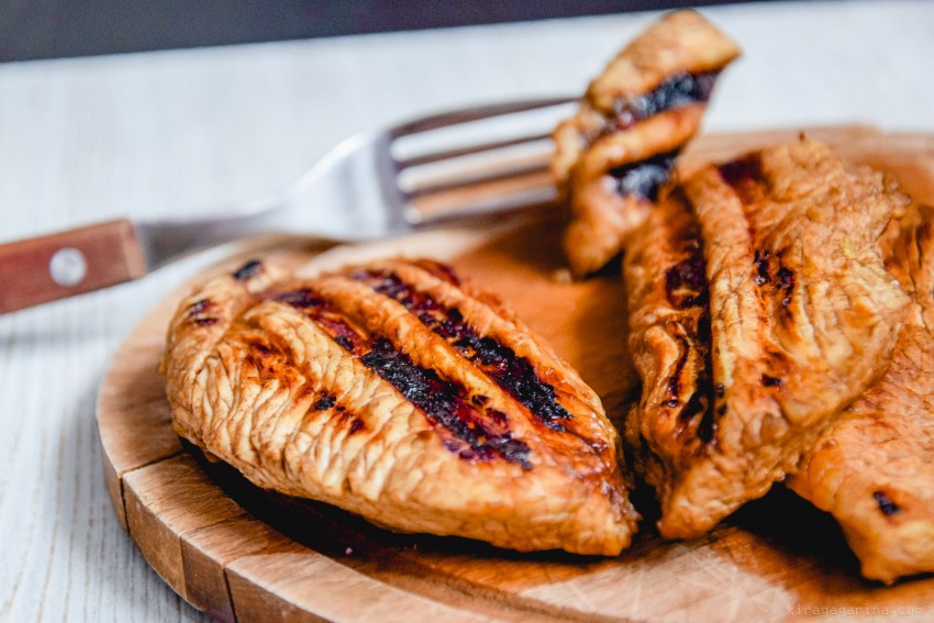 Кубики филе трески жареные