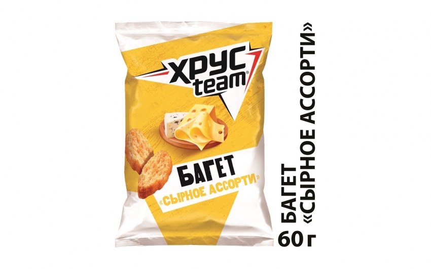 Хрусteam багет сырное ассорти, 60 г
