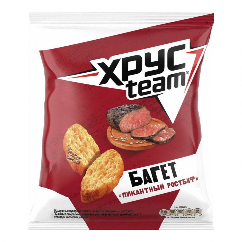 Сухарики хруст Team багет