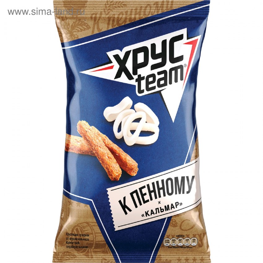 Хрустим сухарики 30г сливочный лосось