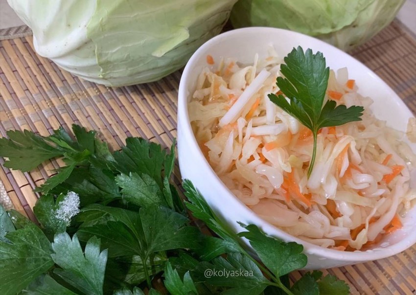 Капуста белокочанная припущенная