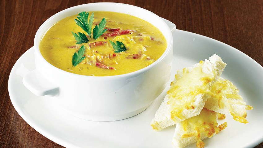 Сырный суп пюре