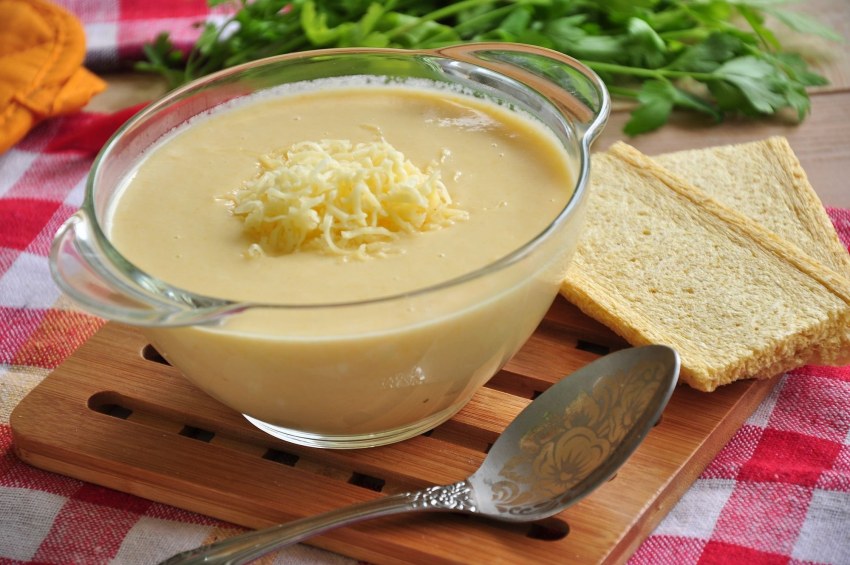 Куриный сырный суп