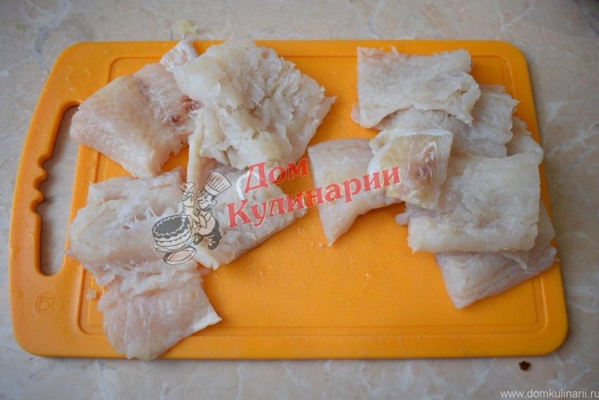 Минтай филе нарезанный