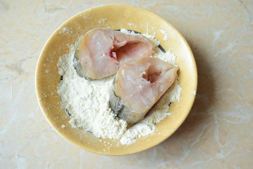 Жареная рыба минтай