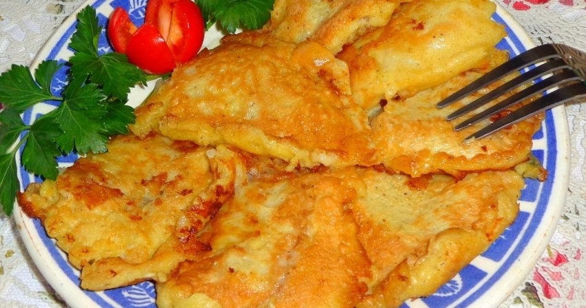 Стейк трески жареный