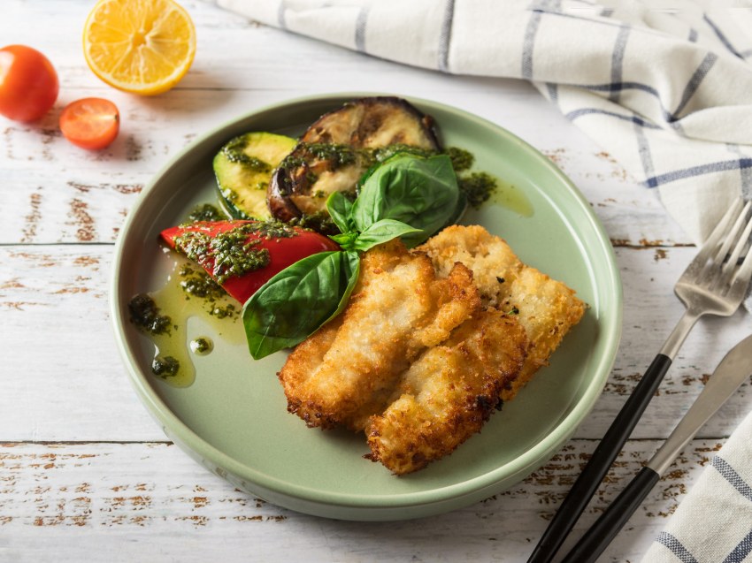 Минтай жареный