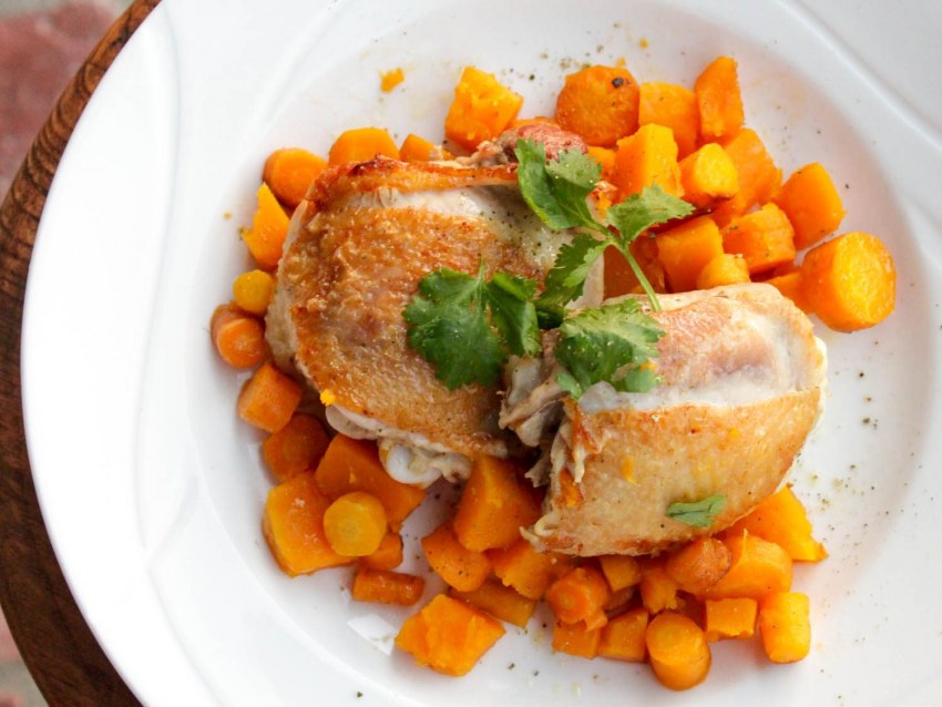 Рыба с тыквой