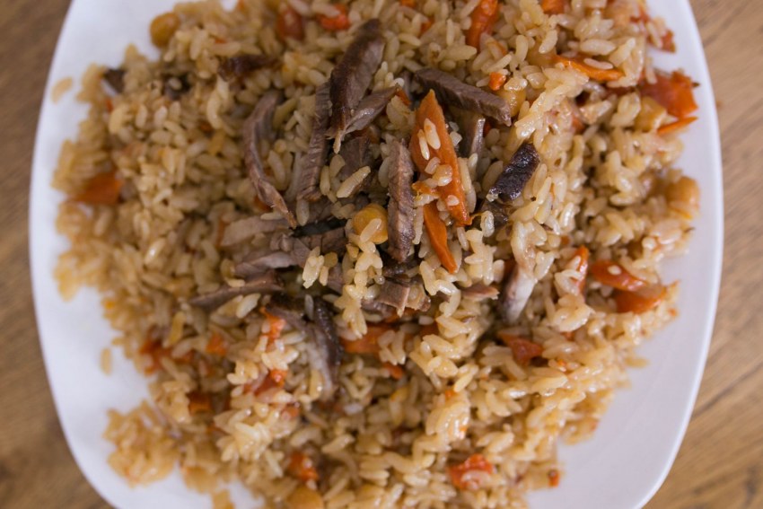 Афганский плов с фисташками